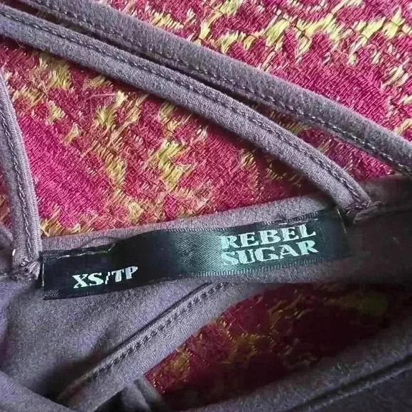 Rebel Sugar Women’s Skater Fun Party Preppy Cute Girl Dusty Pink Summer Dress XS - Picture 4 of 7